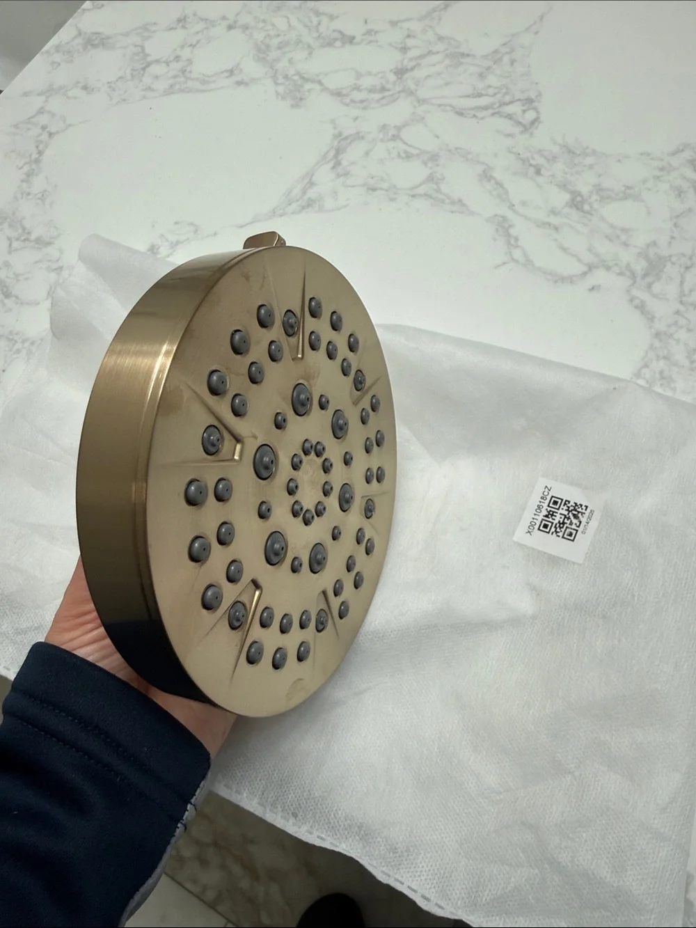 Delta Brushed Bronze Round Rain Showerhead
